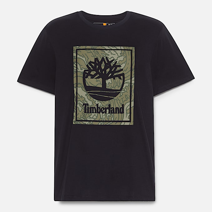 Men's Stack Logo Camo Short-Sleeve T-Shirt