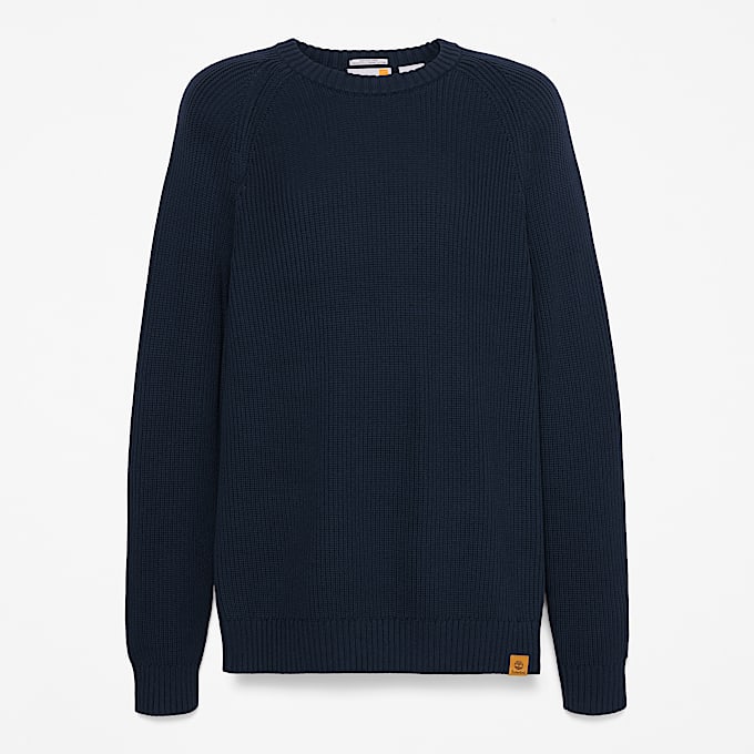 Men's Raglan Sleeve Ribbed Sweater