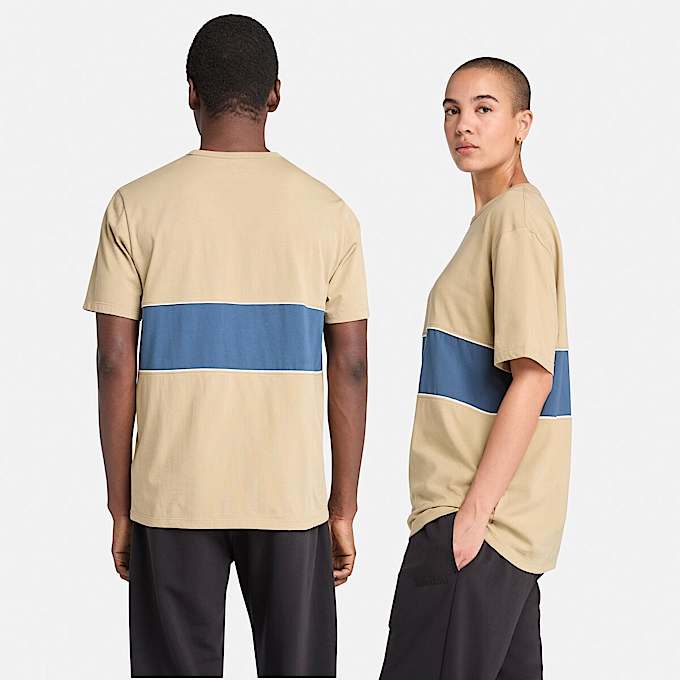 Cut-and-Sew Short-Sleeve T-Shirt
