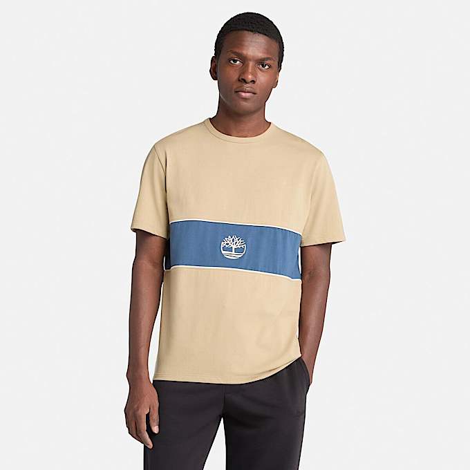 Cut-and-Sew Short-Sleeve T-Shirt