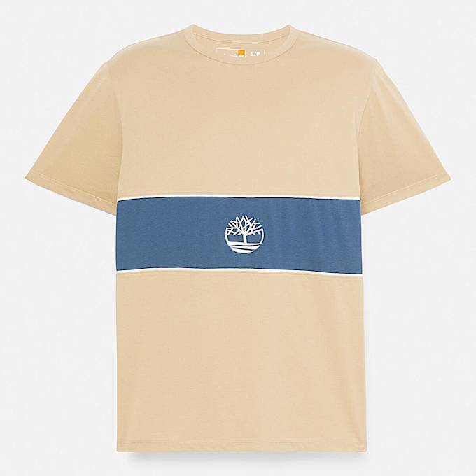 Cut-and-Sew Short-Sleeve T-Shirt