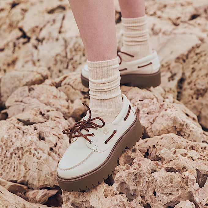 Women's Stone Street Platform Boat Shoe