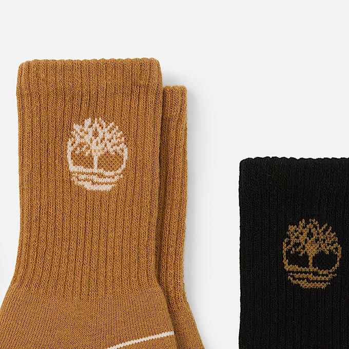 Kids' Bowden 3-Pack Tree Logo Full-Cushion Crew Sock