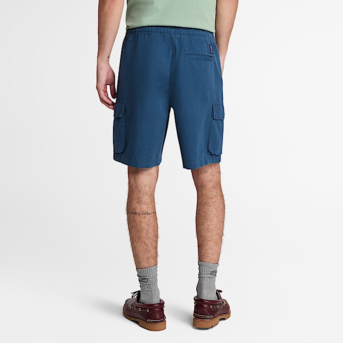 Men's Cotton Linen Utility Short