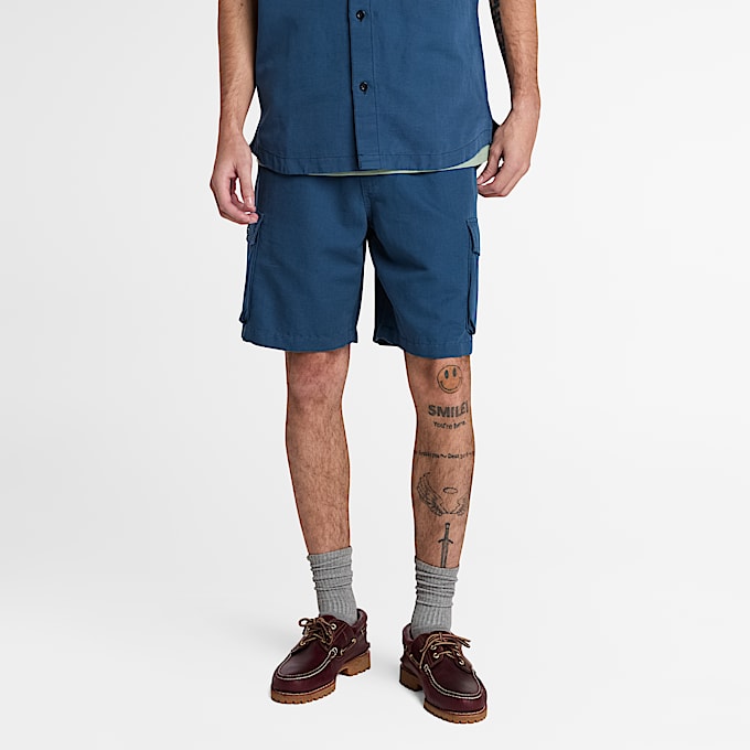 Men's Cotton Linen Utility Short - 1