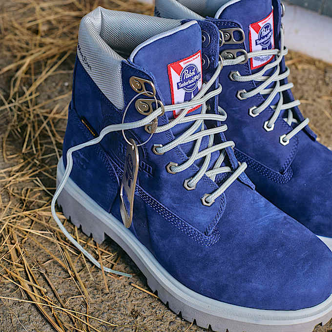 Men's Timberland PRO® and Pabst Blue Ribbon Direct Attach 6" Soft Toe Waterproof Work Boot