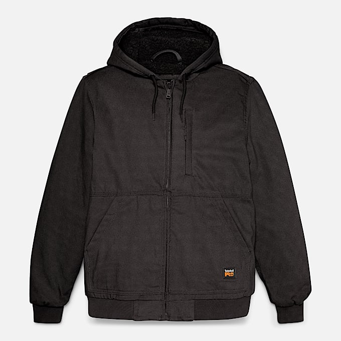 Men's Timberland PRO® Gritman Fleece-Lined Hooded Canvas Jacket