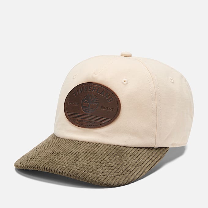 Canvas and Corduroy Baseball Cap - 1