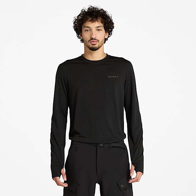 00s Timberland 長袖 Tシャツ サーマル ブラック 無地 Black Shirts | Timberland | Timberland