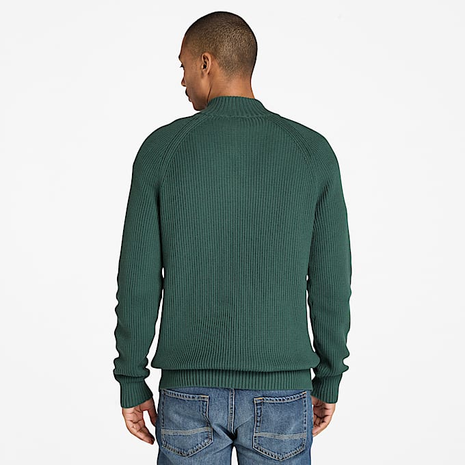 Men's Williams River Textured Quarter-Zip Sweater
