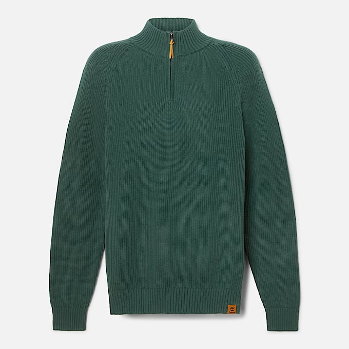 Men's Williams River Textured Quarter-Zip Sweater