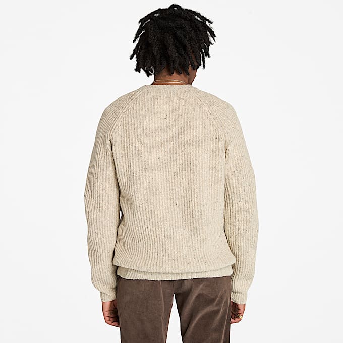 Men's Chunky Yarn Crewneck Sweater