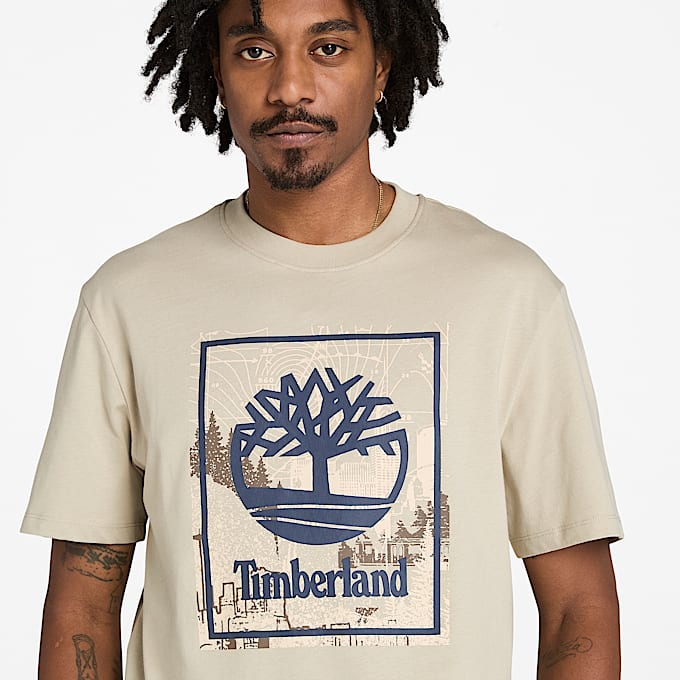 Men's Front Seasonal Stack Logo Graphic T-Shirt