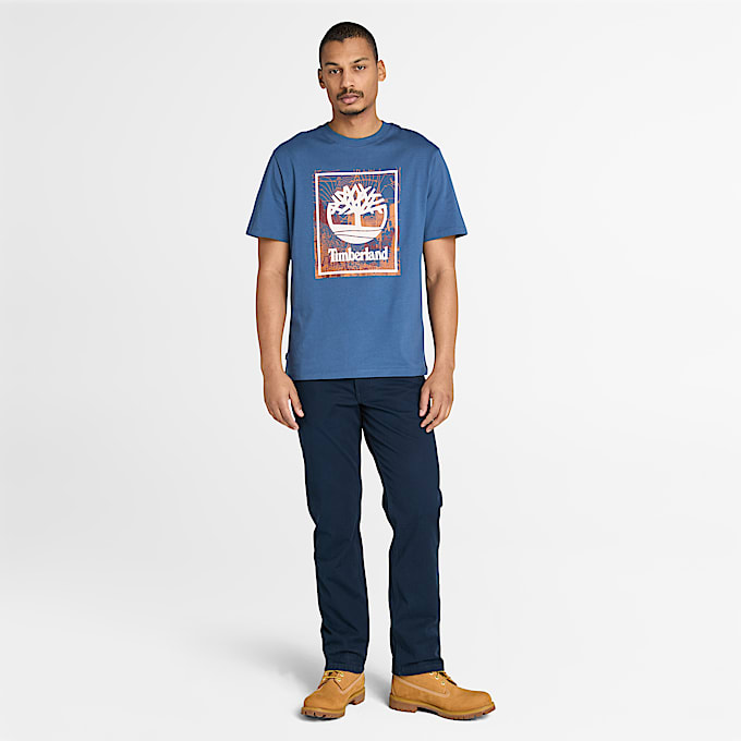 Men's Front Seasonal Stack Logo Graphic T-Shirt