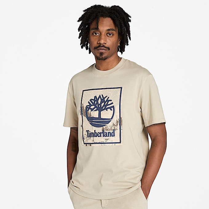 Men's Front Seasonal Stack Logo Graphic T-Shirt - 1