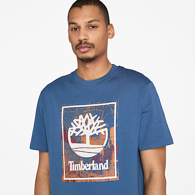 Men's Front Seasonal Stack Logo Graphic T-Shirt