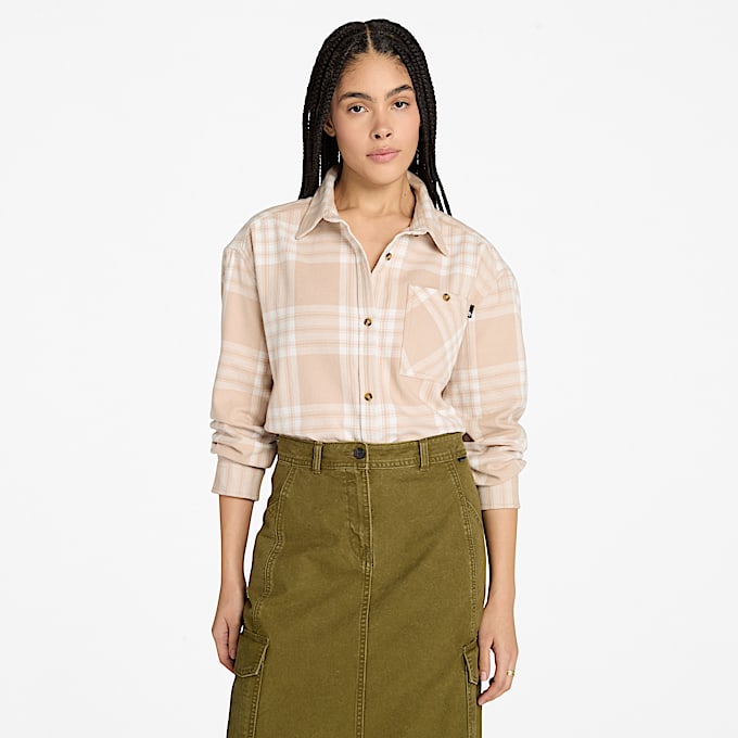 Women's Midweight Flannel Pocket Shirt - 1