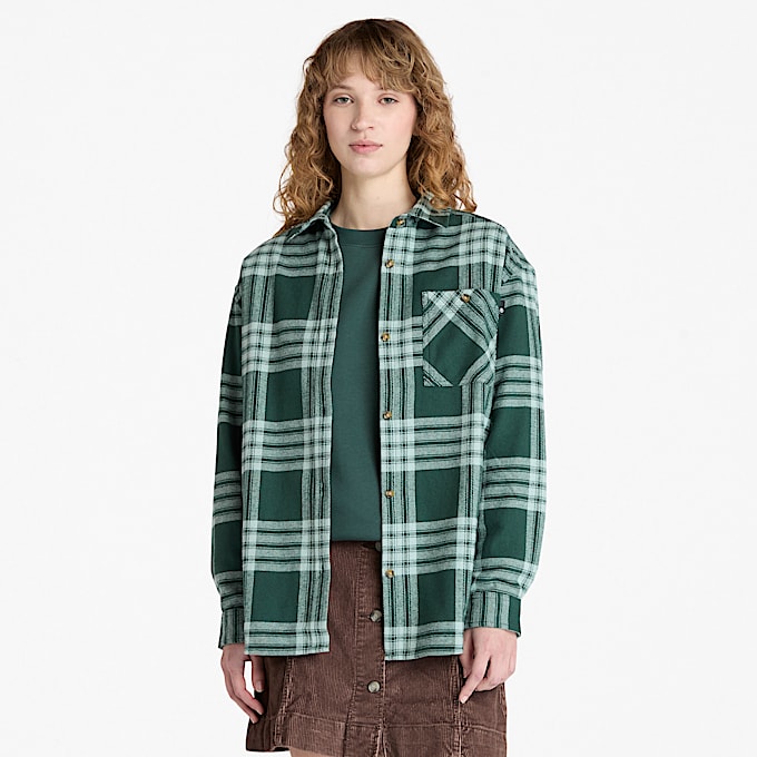 Women's Midweight Flannel Pocket Shirt - 1