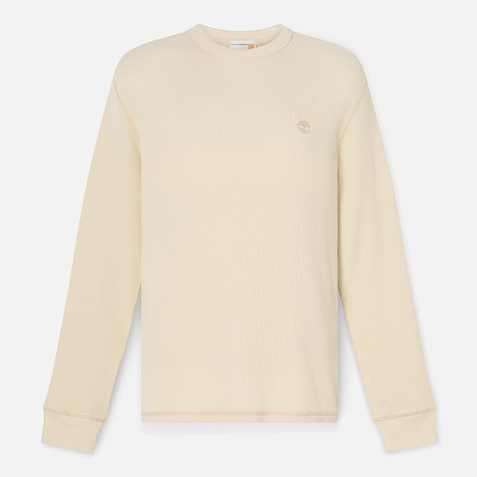 Men's Wharf River Waffle Long-Sleeve Polo Shirt