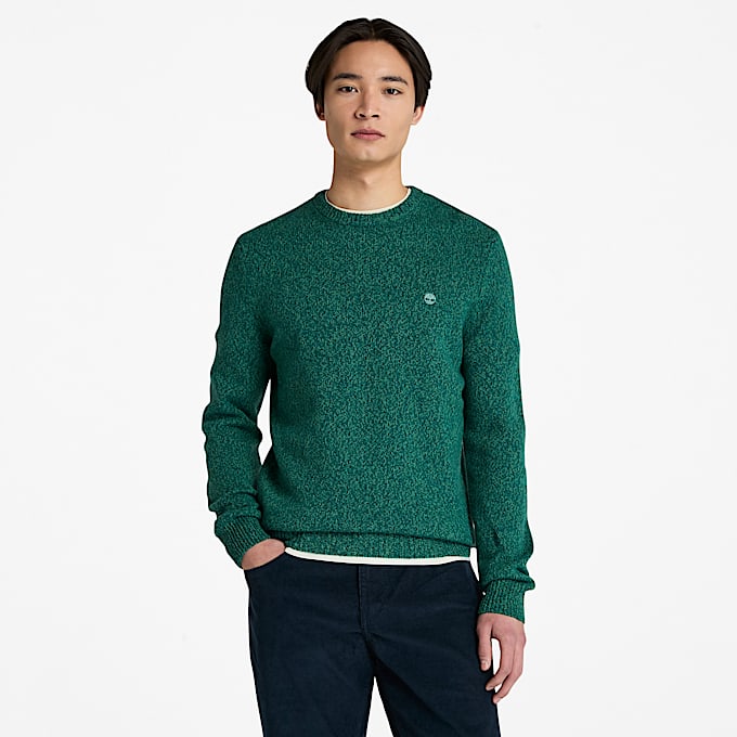 Men's Twisted Yarn Crewneck Sweater - 1