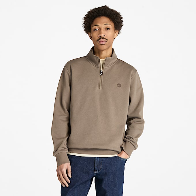 Men's Oyster River Brushed Back Quarter-Zip Sweatshirt - 1
