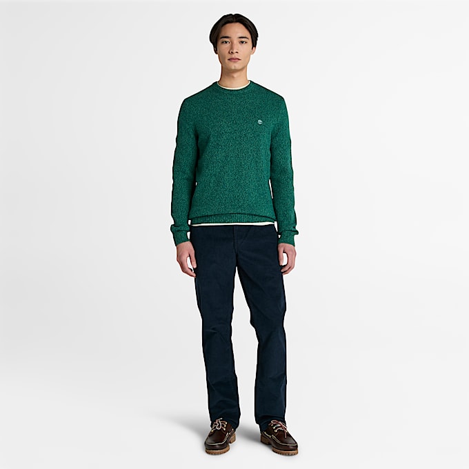 Men's Twisted Yarn Crewneck Sweater