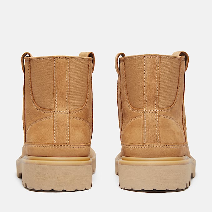 ショートブーツ・ブーティ TIMBERLAND Woman Flat ankle boots Beige TB0233997131 WHEAT Women's Roxie Lane Mid Lace-Up Boot