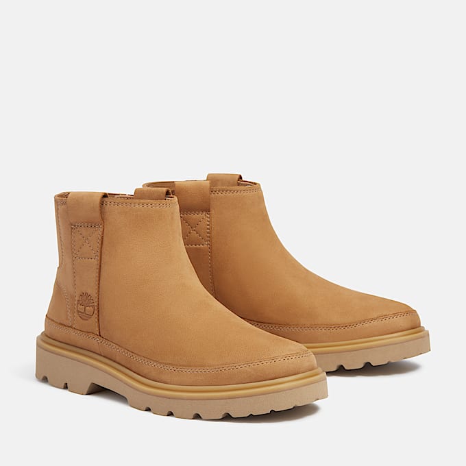 ショートブーツ・ブーティ TIMBERLAND Woman Flat ankle boots Beige TB0233997131 WHEAT Women's Roxie Lane Mid Lace-Up Boot