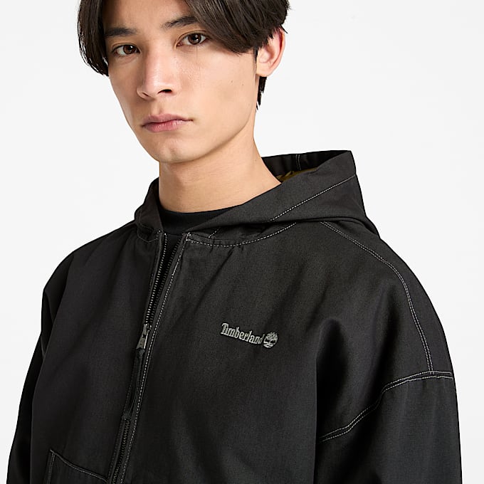 Washed Duck Canvas Hooded Bomber