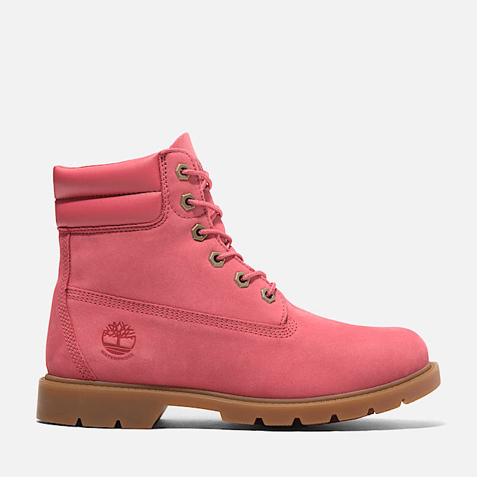 Pink timberlands with fur sale