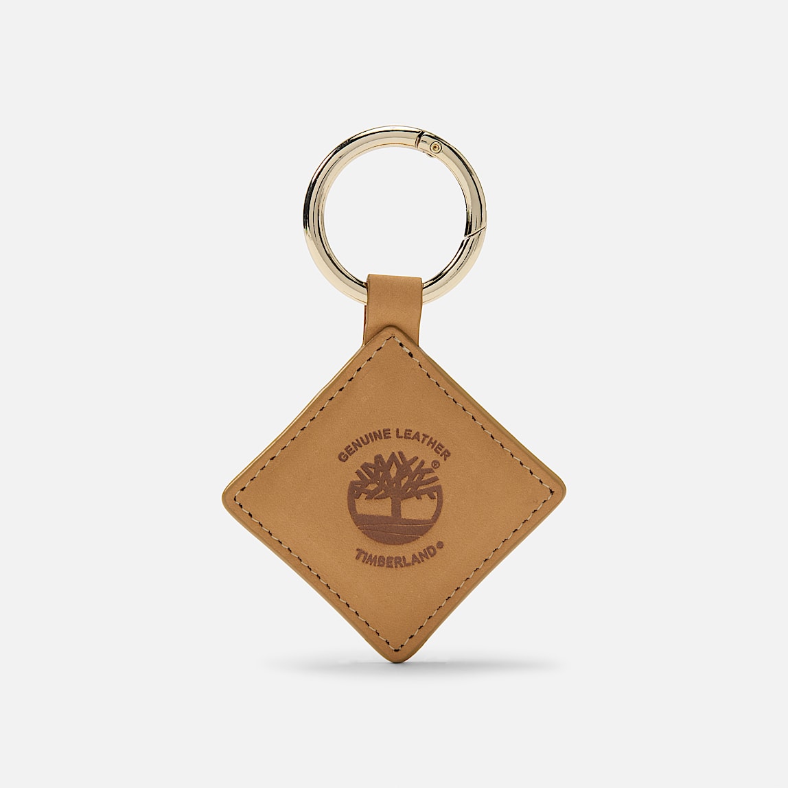 Round 2-Sided Leather Key Ring