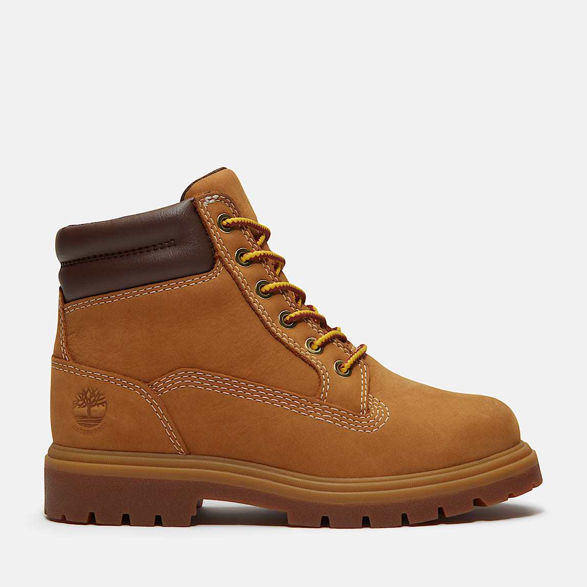 Youth Premium 6-Inch Waterproof Boots - Wheat Nubuck | Timberland US