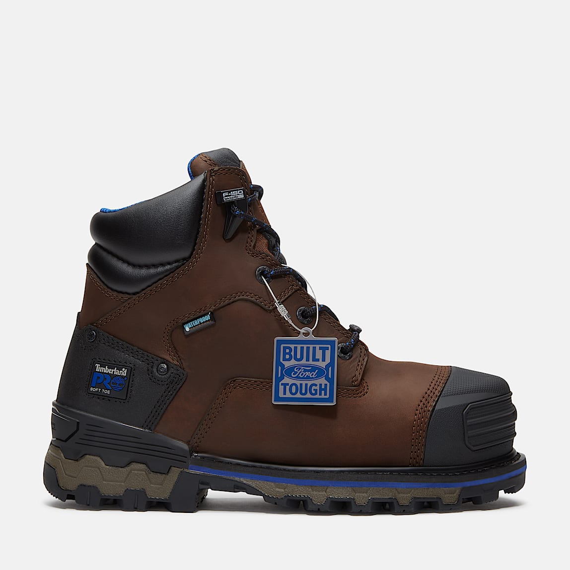 Men's Boondock 6-In Comp-Toe Waterproof Work Boots - Brown