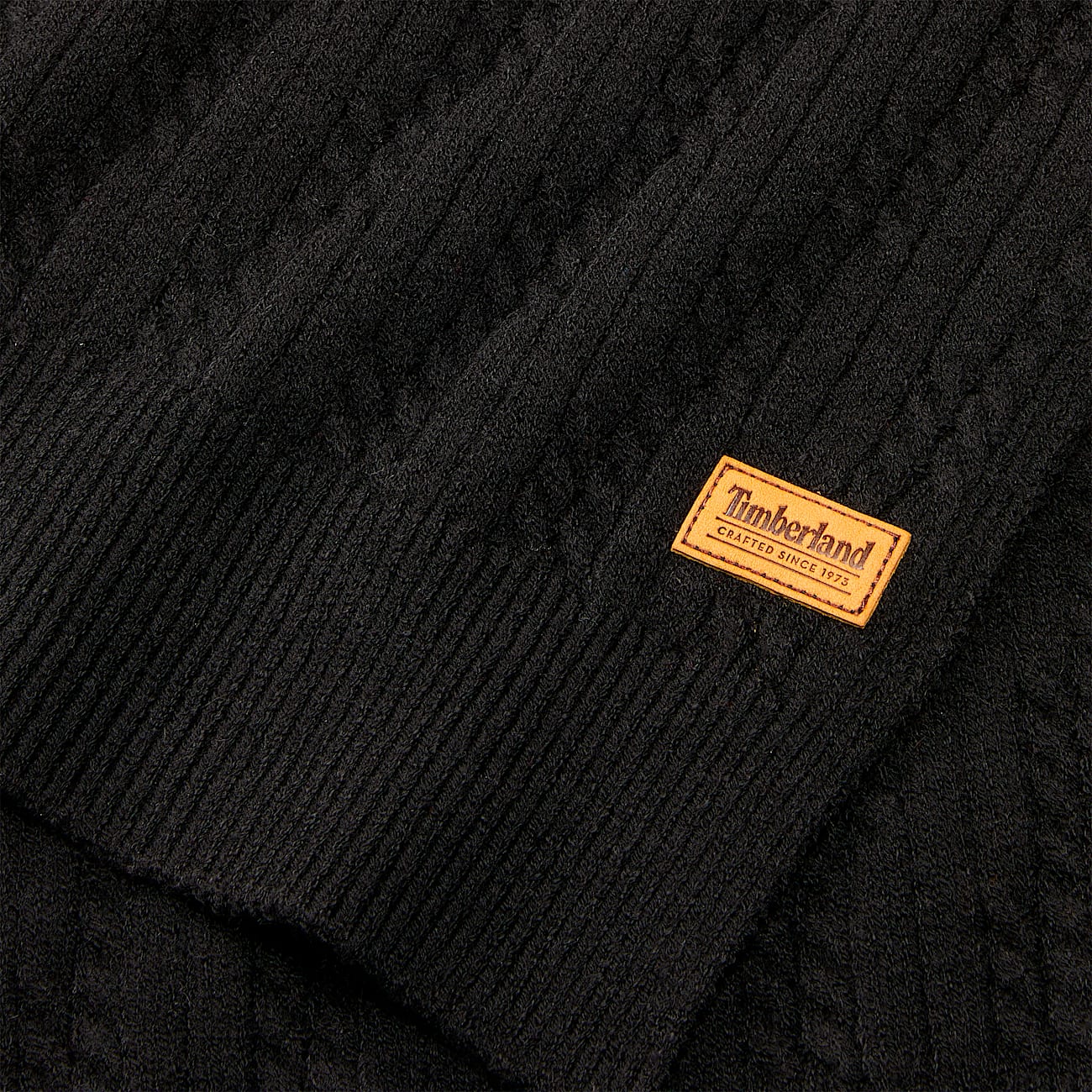 Womens Gradation Cable Scarf TBL Black ALT1