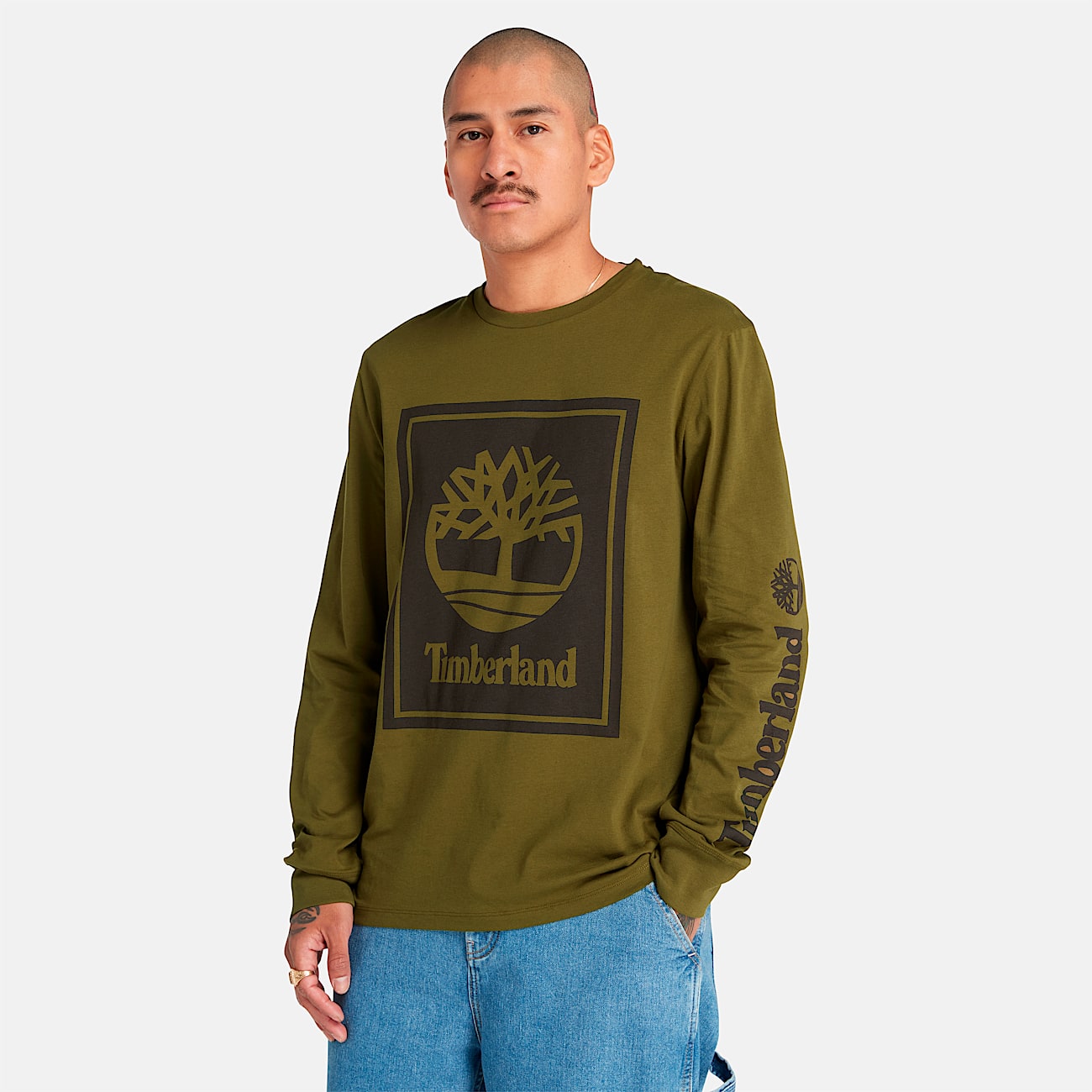Long Sleeve Logo TShirt TBL Dark OliveBlack ALT3