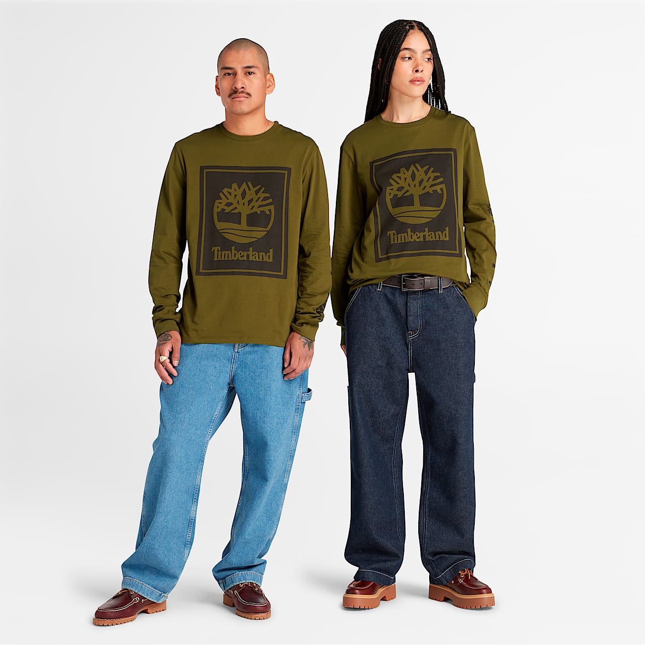 Long Sleeve Logo TShirt TBL Dark OliveBlack ALT1