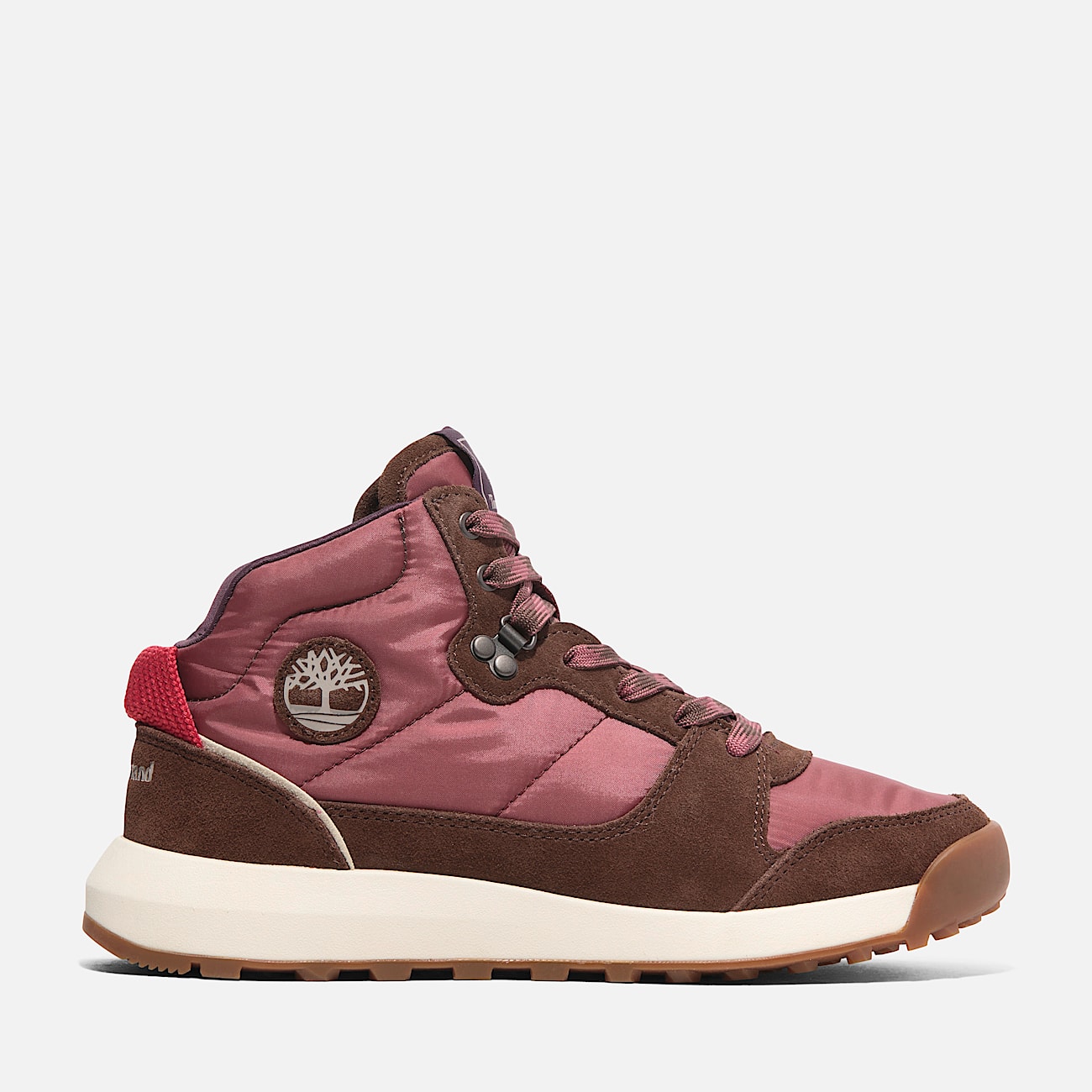 Womens Retro Swift High Top LaceUp Sneaker TBL Red Woven HERO