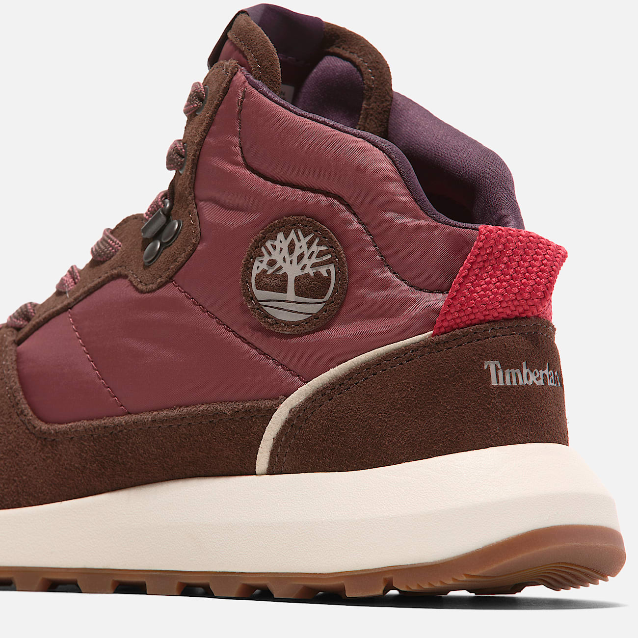 Womens Retro Swift High Top LaceUp Sneaker TBL Red Woven ALT7