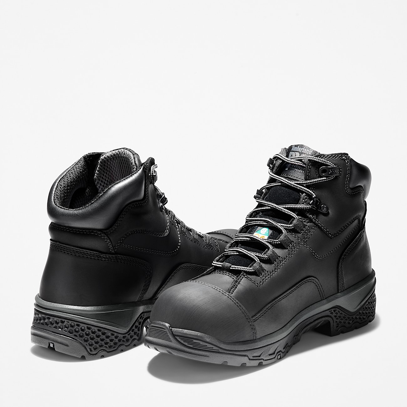 Mens Bosshog CSA 6 Composite Toe Waterproof Work Boot TBL Black Leather ALT5