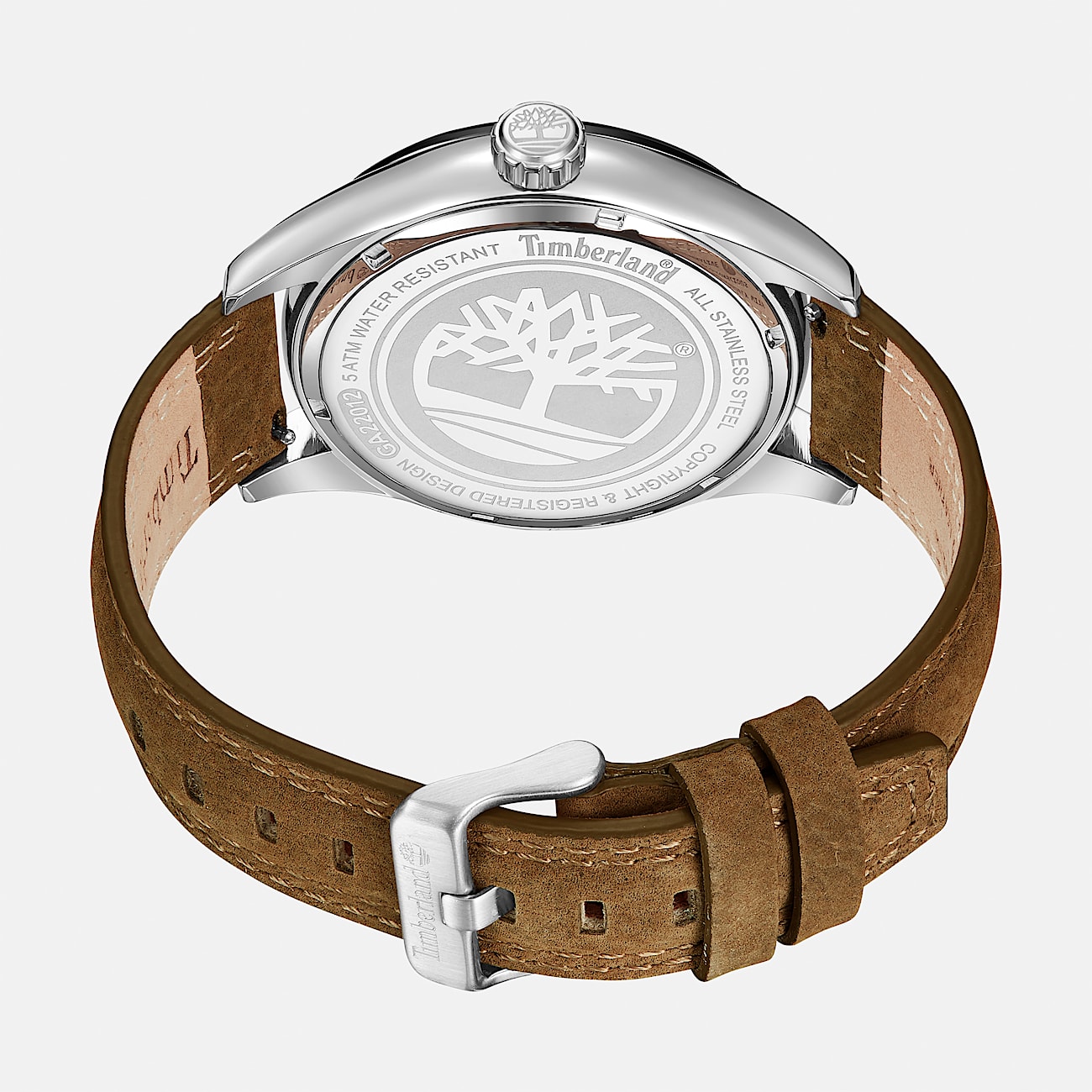 Mens Calverton Watch TBL Black FaceBrown Band ALT1