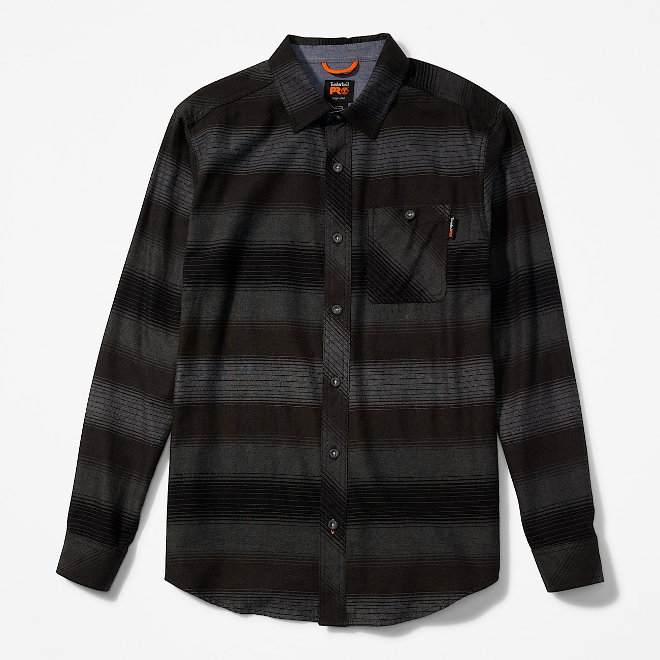Mens Woodfort Midweight Flannel Work Shirt TBL Black Stripe ALT10