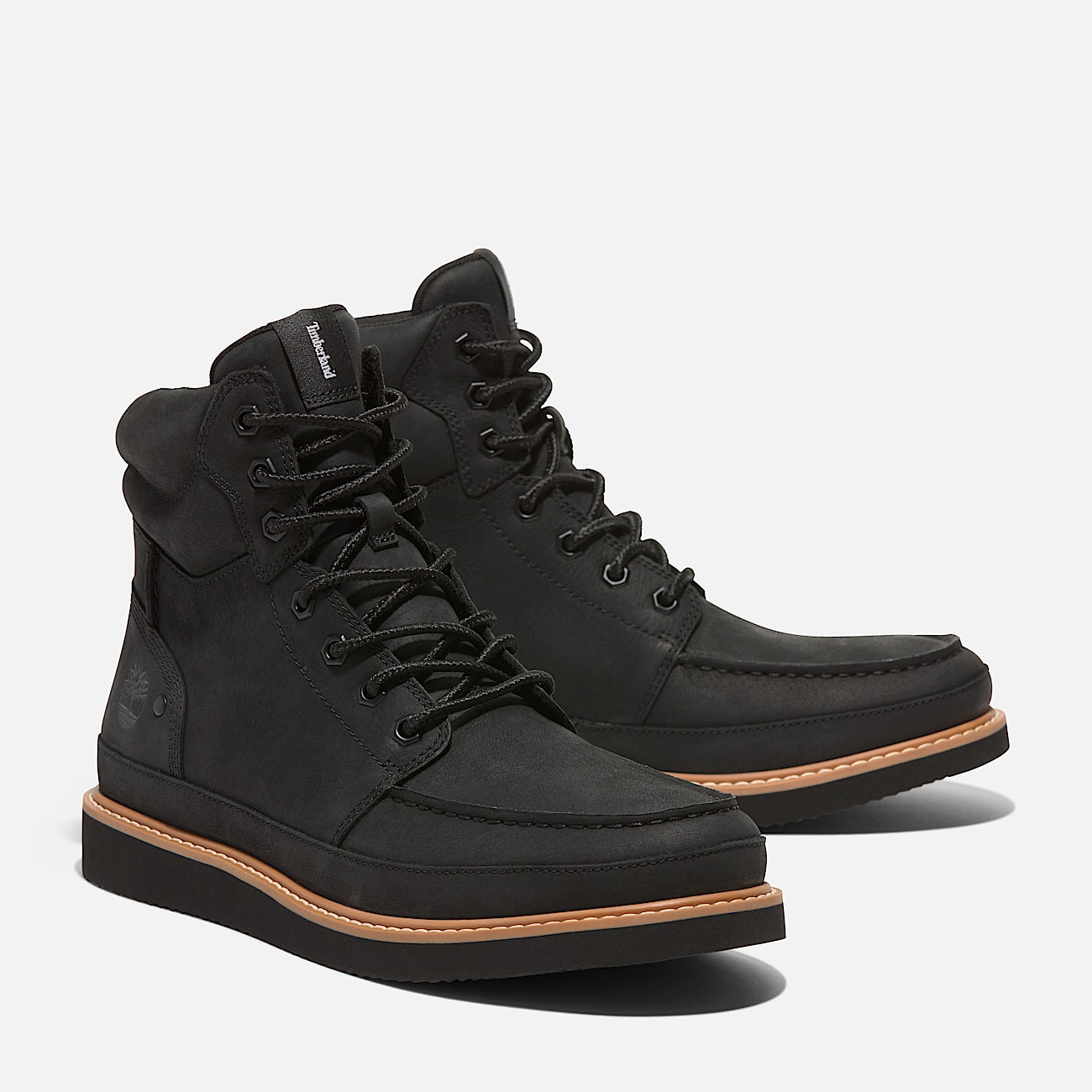Mens Newmarket Mid LaceUp Boot TBL Black FullGrain ALT4