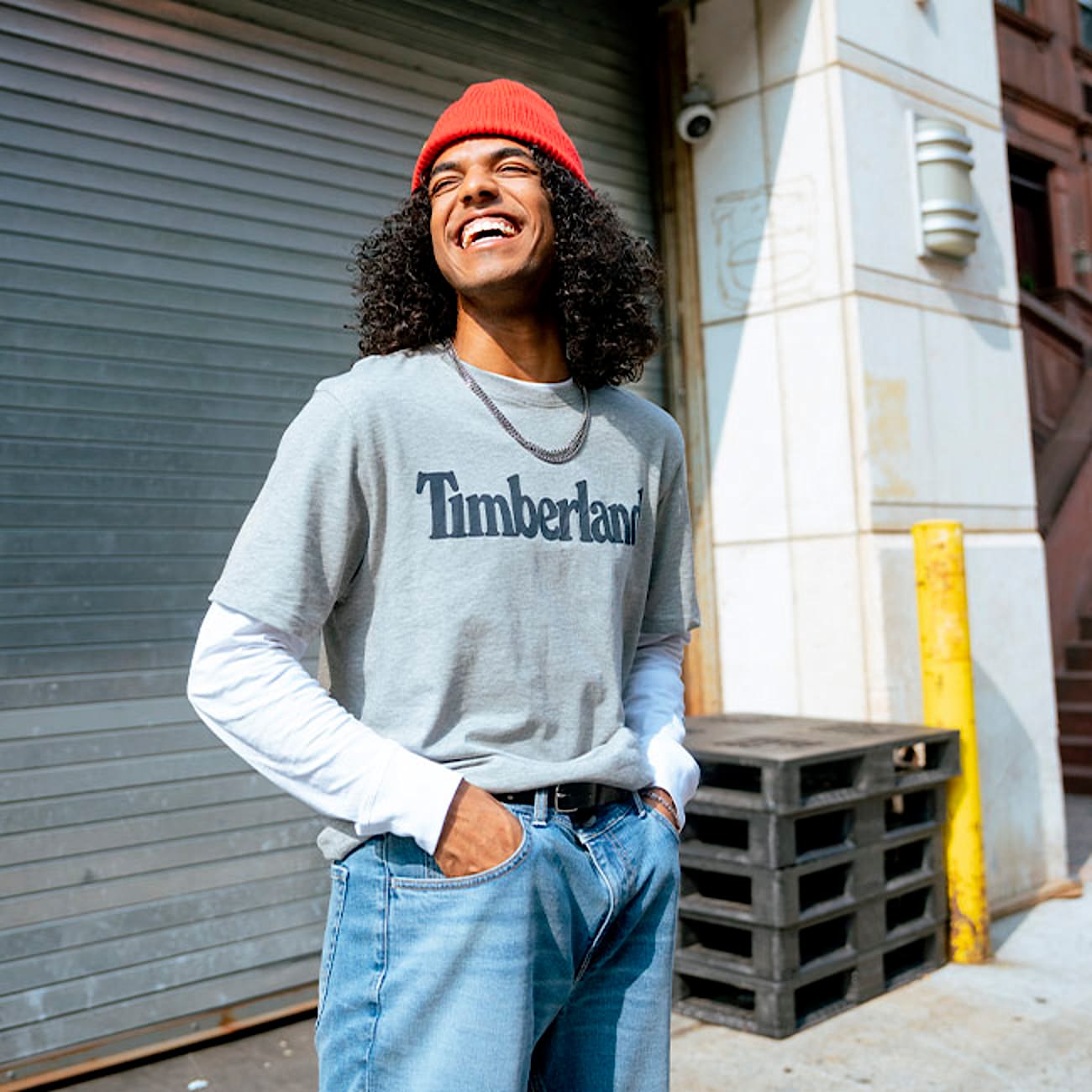 Men's Short Sleeve Seasonal Camo Linear Logo T-Shirt