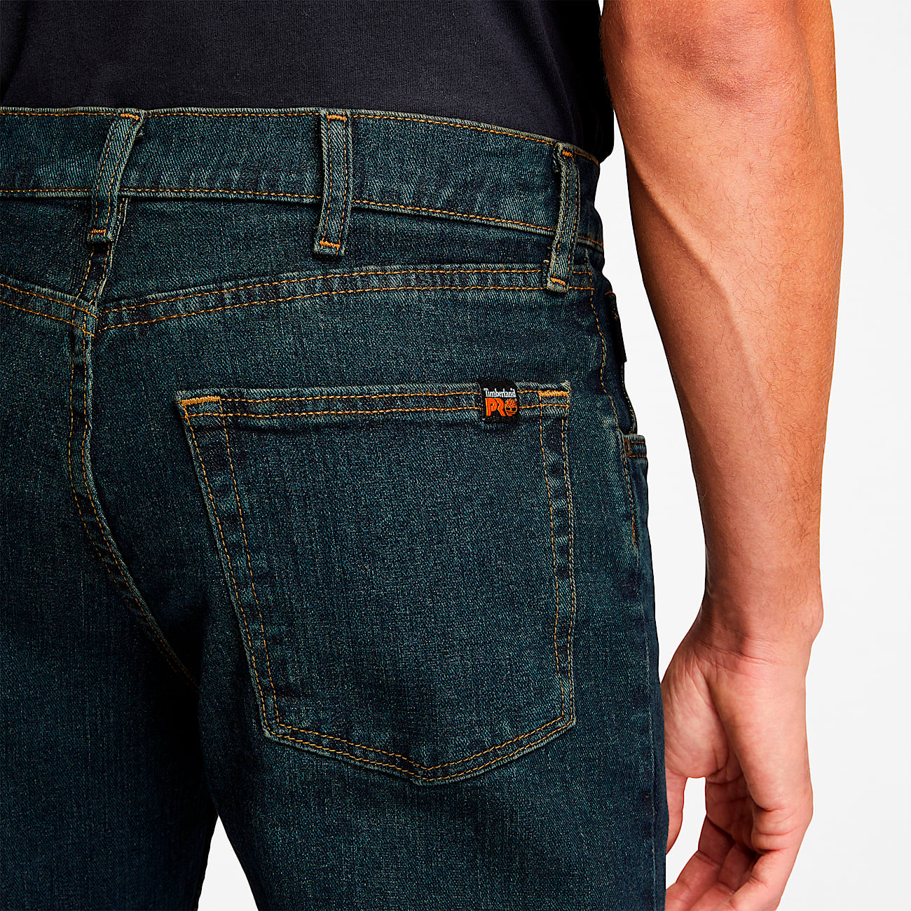 Mens GritNGrind Flex Denim Work Jeans TBL Dark Denim ALT4