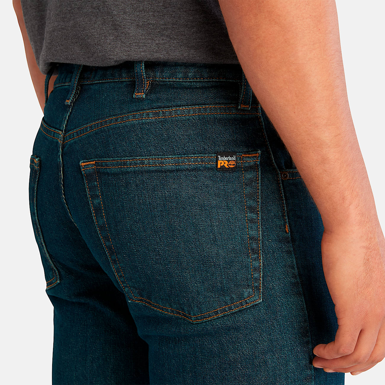 Mens GritNGrind Flex Denim Work Jeans TBL Dark Denim ALT2