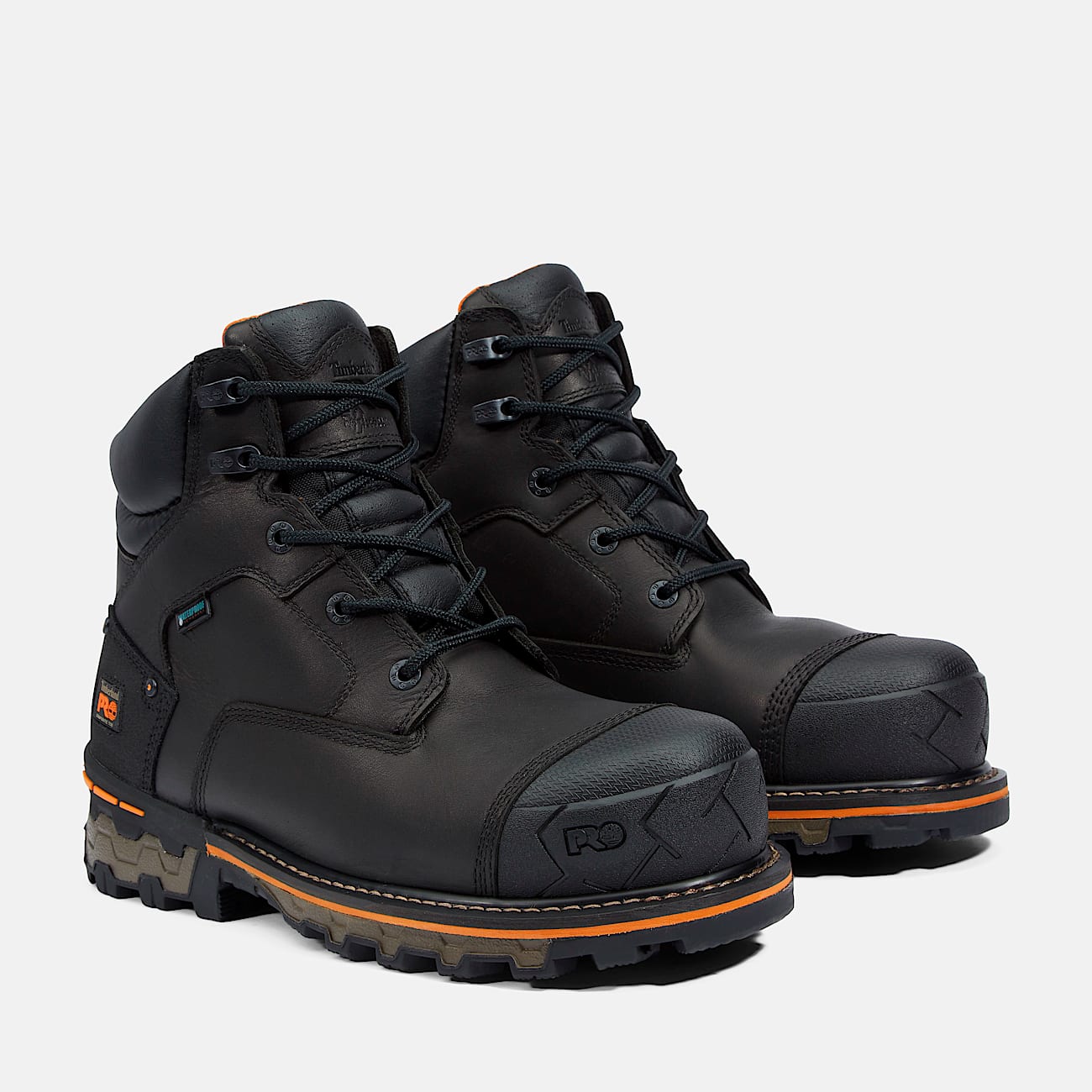 Mens Boondock 6 Composite Toe Waterproof Work Boot TBL Black ALT4