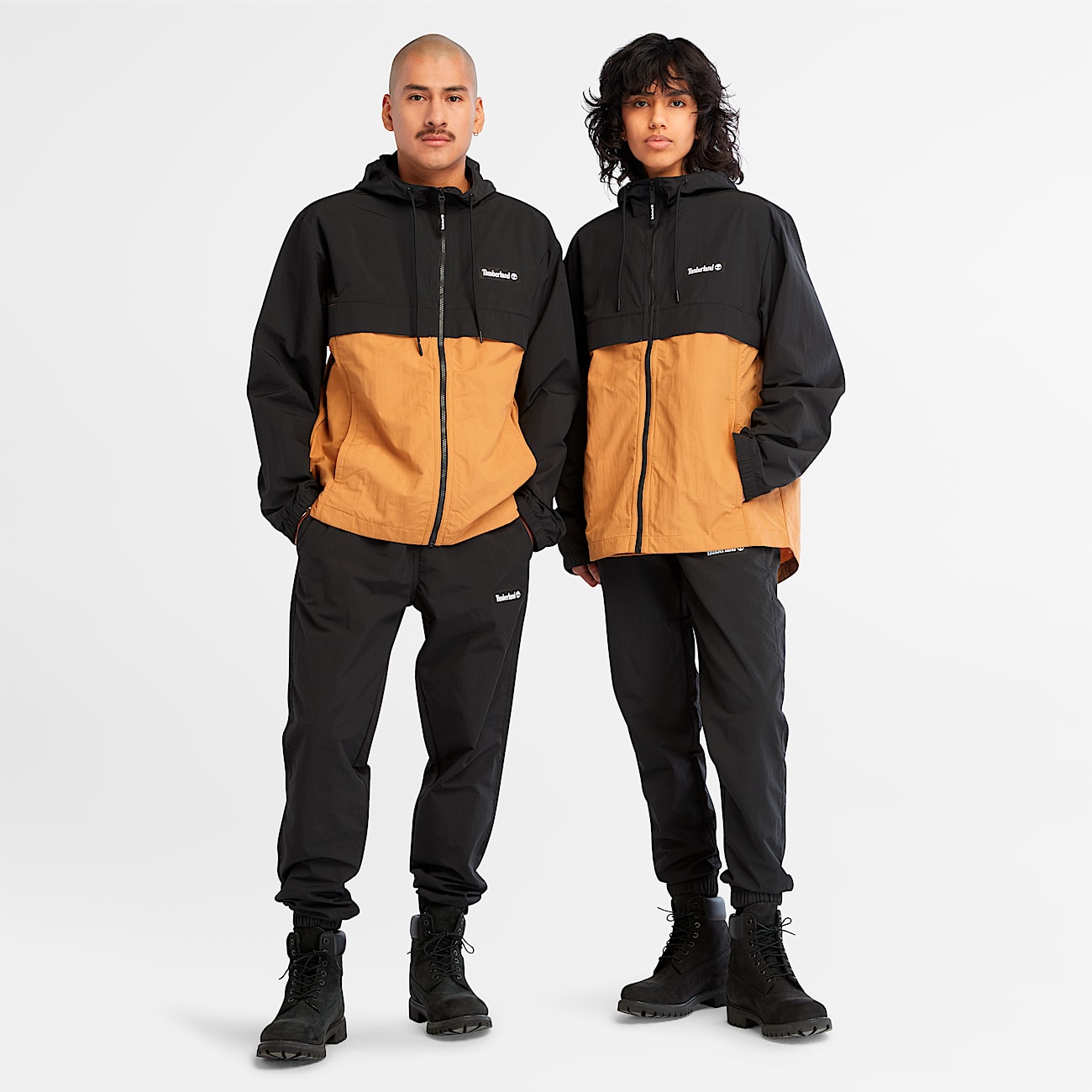 WaterResistant Nylon Windbreaker TBL BlackWheat ALT2
