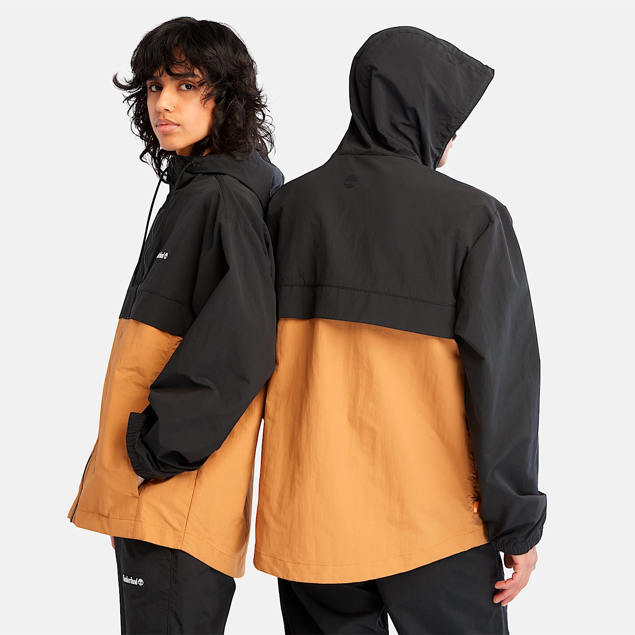 WaterResistant Nylon Windbreaker TBL BlackWheat ALT1