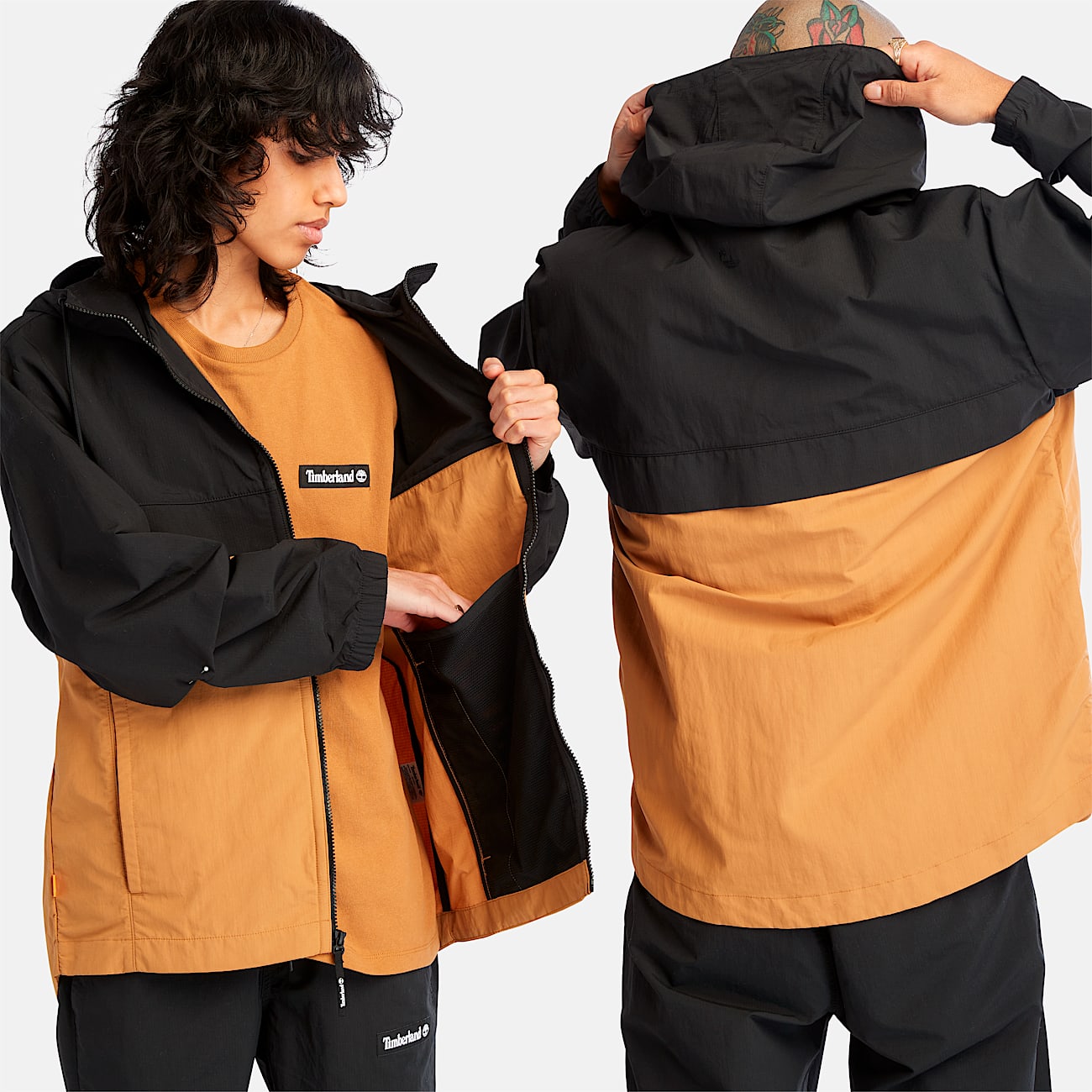 WaterResistant Nylon Windbreaker TBL BlackWheat ALT6