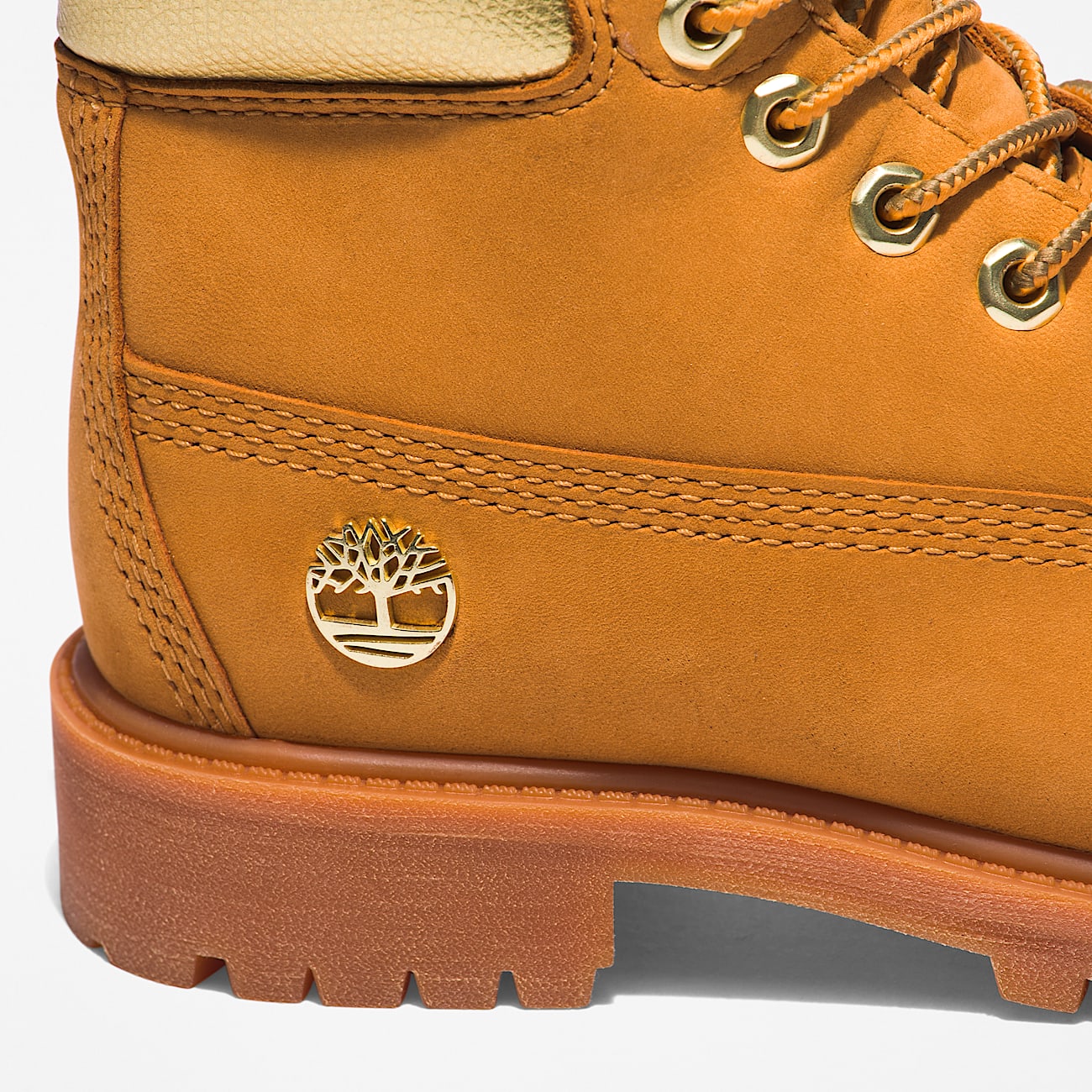 Youth Timberland Premium 6Inch Waterproof Boots TBL Wheat NubuckGold ALT7